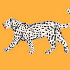 White fashionable cheetah  Coffee Mug Gallery Image 2