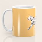 White fashionable cheetah  Coffee Mug Gallery Image 3