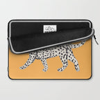 White fashionable cheetah  Laptop Sleeve Gallery Image 2