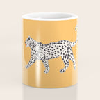 White fashionable cheetah  Coffee Mug Gallery Image 4