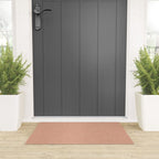 boho hexagon stripes - peach Welcome Mat Gallery Image 3