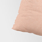 boho hexagon stripes - peach Pillow Sham Gallery Image 4