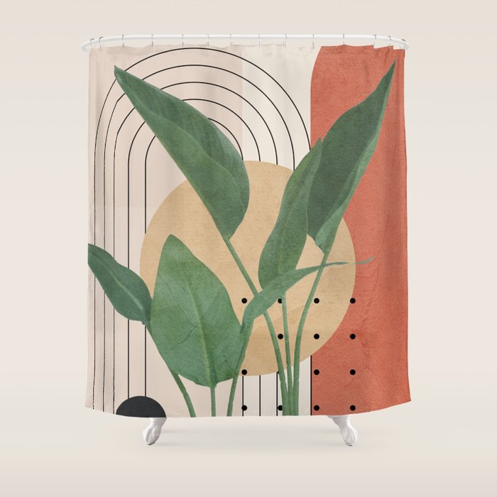 Nature Geometry V Shower Curtain Gallery Image 1