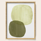 Olive green abstract shapes Serving Tray Gallery Image 1