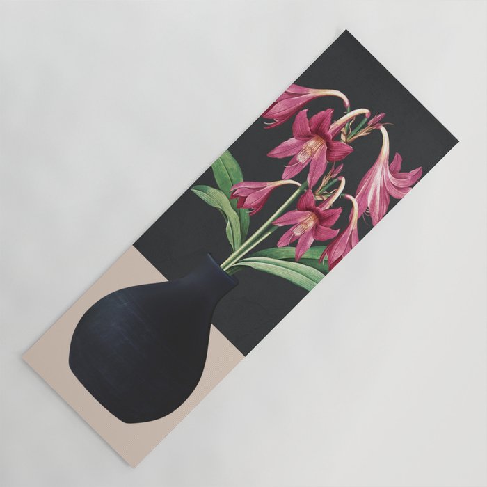 Flowers in Black Vase 3 Yoga Mat Gallery Image 1