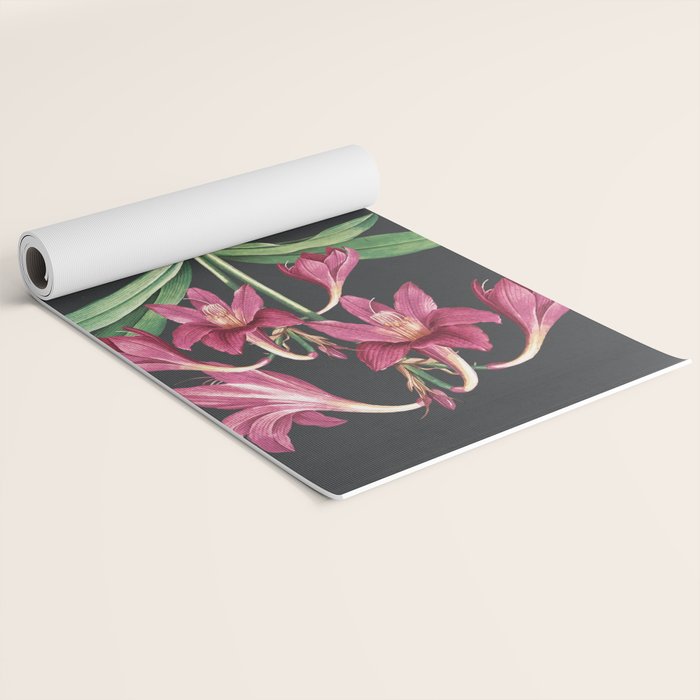 Flowers in Black Vase 3 Yoga Mat Gallery Image 2