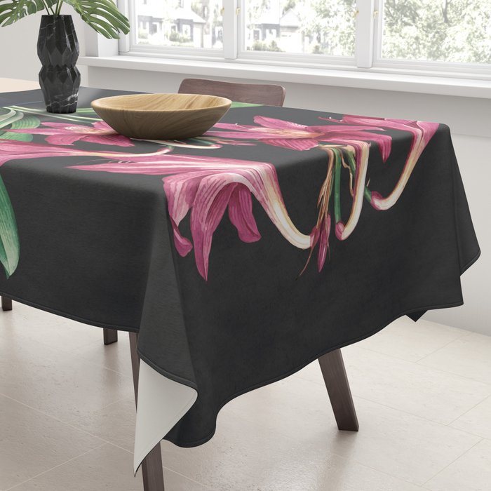 Flowers in Black Vase 3 Tablecloth Gallery Image 3