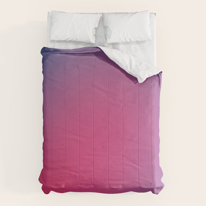 Glowy Blue And Pink Gradient Comforter Gallery Image 1