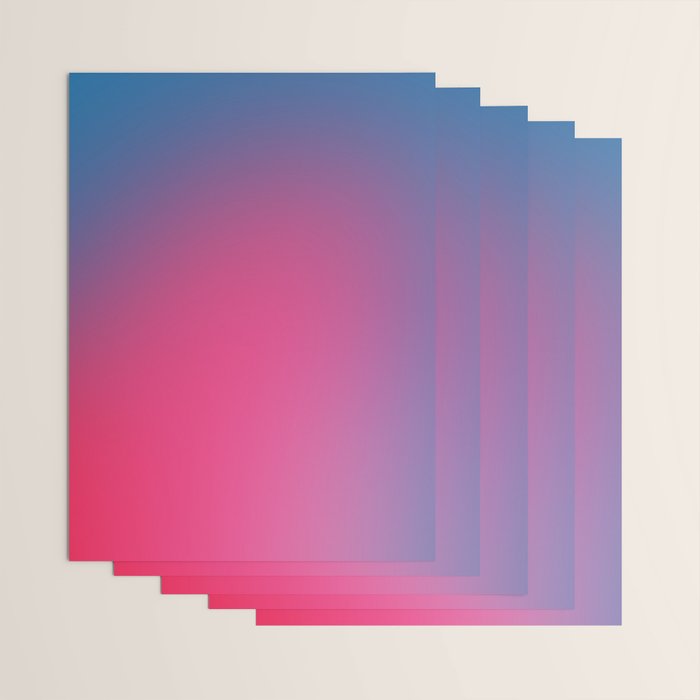 Glowy Blue And Pink Gradient Wrapping Paper Gallery Image 3