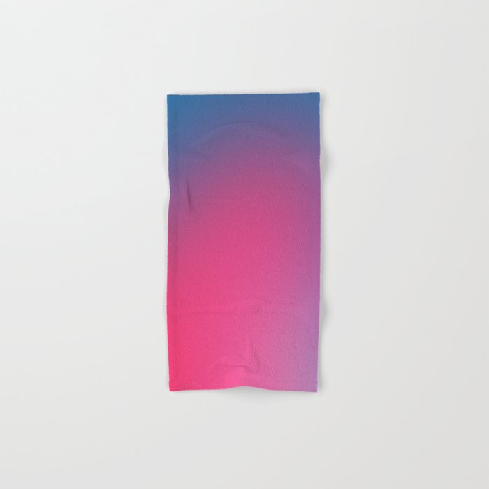 Glowy Blue And Pink Gradient Bath Towel Gallery Image 1