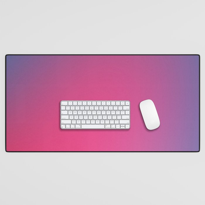 Glowy Blue And Pink Gradient Desk Mat Gallery Image 1