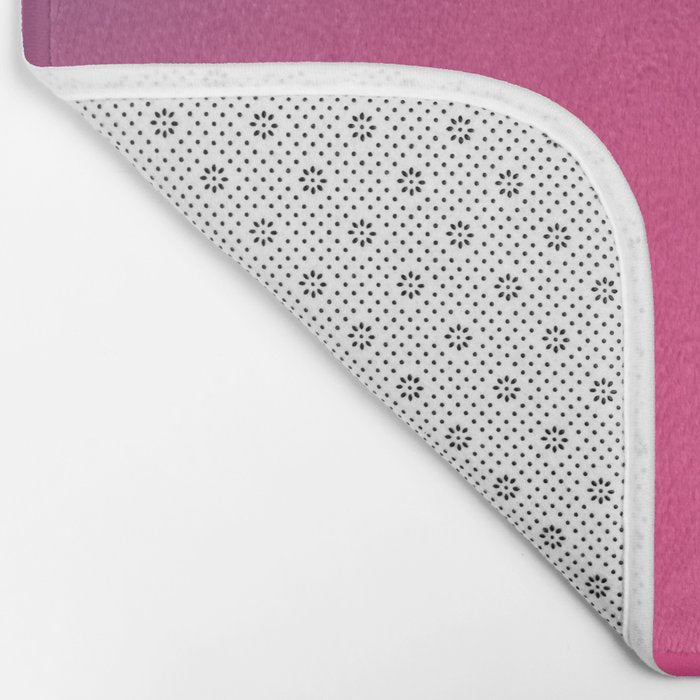 Glowy Blue And Pink Gradient Bath Mat Gallery Image 2