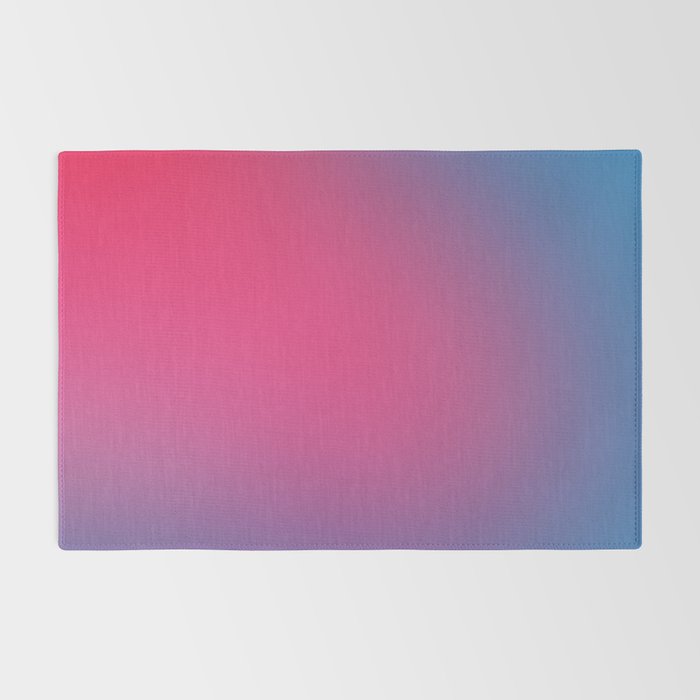 Glowy Blue And Pink Gradient Rug Gallery Image 2