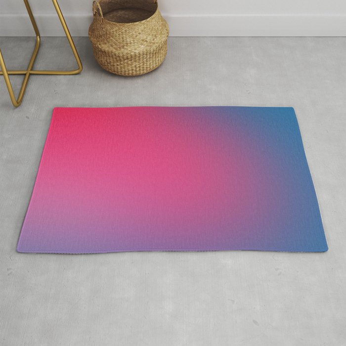 Glowy Blue And Pink Gradient Rug Gallery Image 1