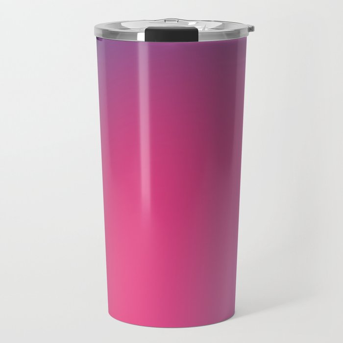 Glowy Blue And Pink Gradient Travel Mug Gallery Image 1