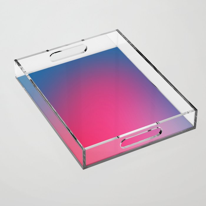 Glowy Blue And Pink Gradient Acrylic Tray Gallery Image 1