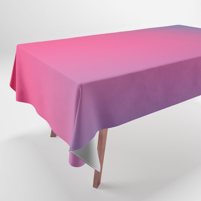 Glowy Blue And Pink Gradient Tablecloth Gallery Image 1