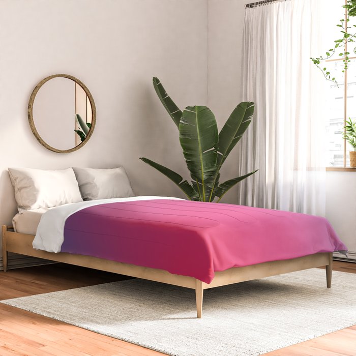 Glowy Blue And Pink Gradient Comforter Gallery Image 2