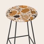 Pumpkin Confetti - Orange on Cream Stool Gallery Image 2