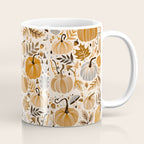 Pumpkin Confetti - Orange on Cream Coffee Mug Gallery Image 1