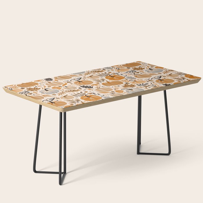 Pumpkin Confetti - Orange on Cream Coffee Table Gallery Image 1