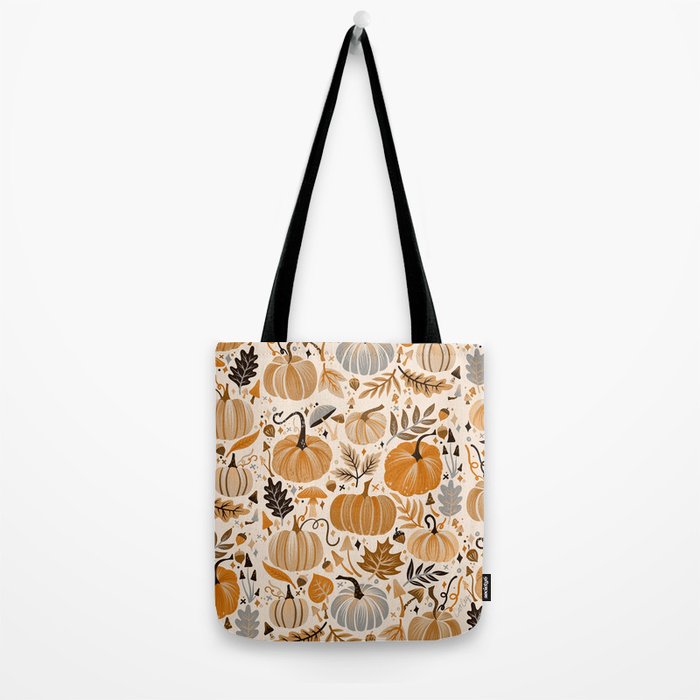 Pumpkin Confetti - Orange on Cream Tote Bag Gallery Image 2