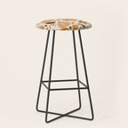 Pumpkin Confetti - Orange on Cream Stool Gallery Image 1