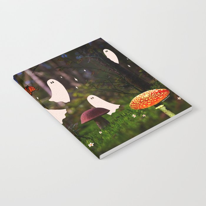 Spooky Forest Ghost Collage Notebook Gallery Image 2