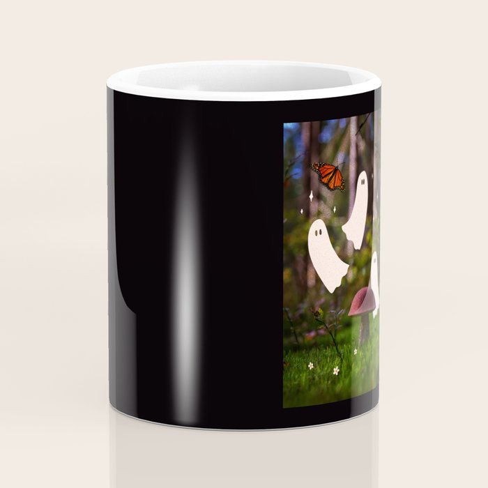 Spooky Forest Ghost Collage Coffee Mug Gallery Image 4