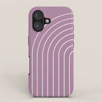 Minimal Arch XXXI Lilac Purple Modern Geometric Lines iPhone Case Gallery Image 1