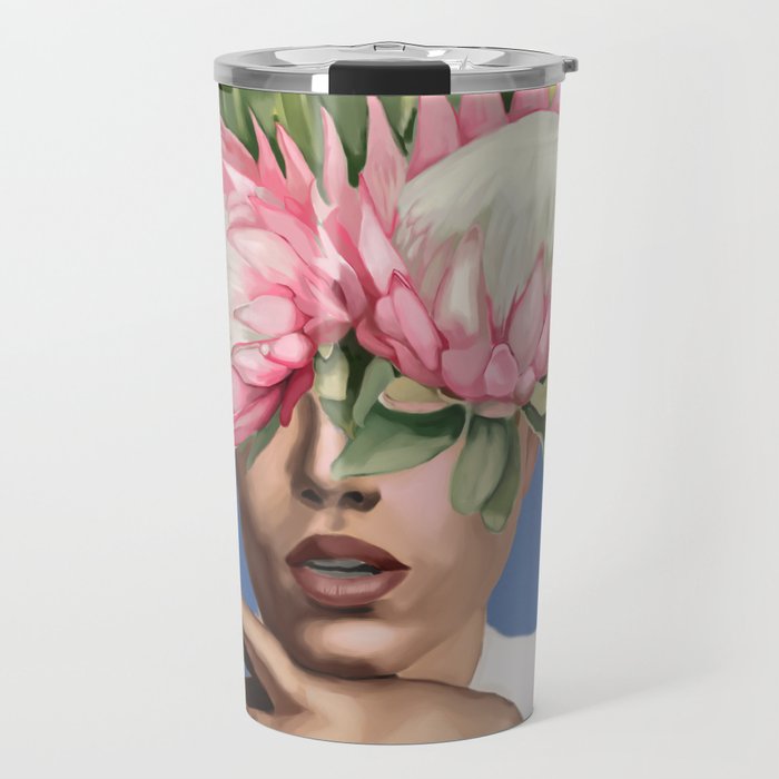 Floral Elegance 2 Travel Mug Gallery Image 1