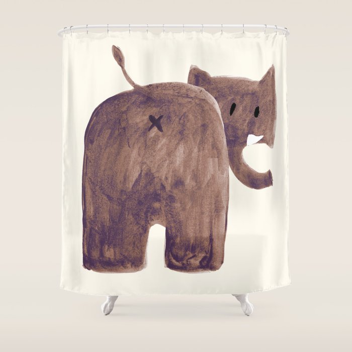 Elephant's butt Shower Curtain Gallery Image 1