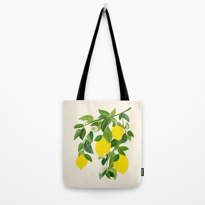 Summer Lemons / Tropical Fruit Series Tote Bag Gallery Image 2