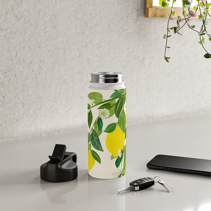Summer Lemons / Tropical Fruit Series Water Bottle Gallery Image 5