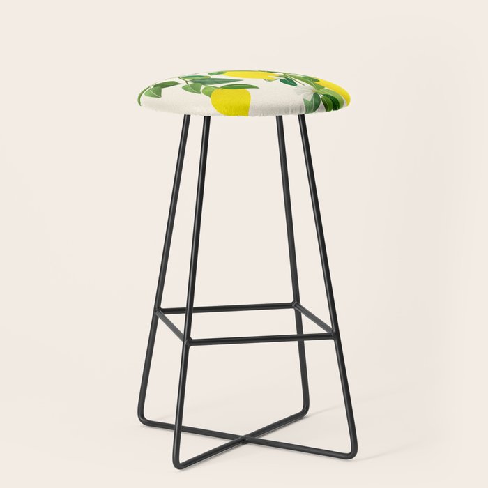 Summer Lemons / Tropical Fruit Series Stool Gallery Image 1