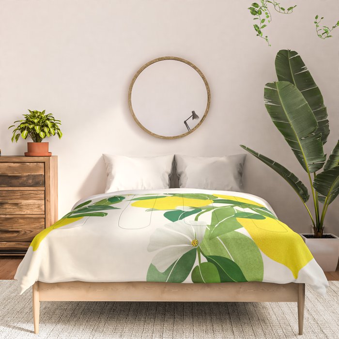 Summer Lemons / Tropical Fruit Series Comforter Gallery Image 3