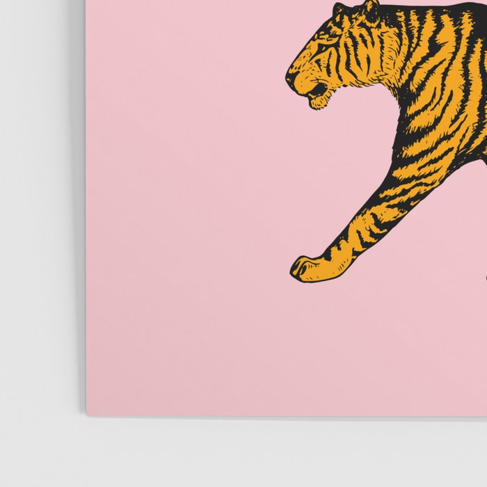 Tigers (Pink and Marigold) Poster Gallery Image 3