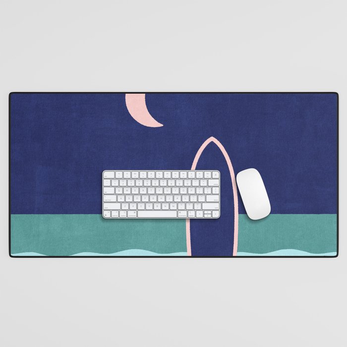 LANDSHAPES - Beach - night Desk Mat Gallery Image 1