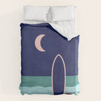 LANDSHAPES - Beach - night Duvet Cover Gallery Image 6
