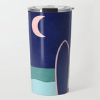 LANDSHAPES - Beach - night Travel Mug Gallery Image 1