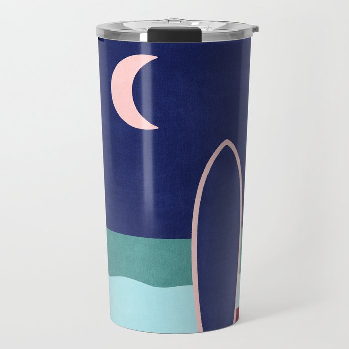LANDSHAPES - Beach - night Travel Mug Gallery Image 1