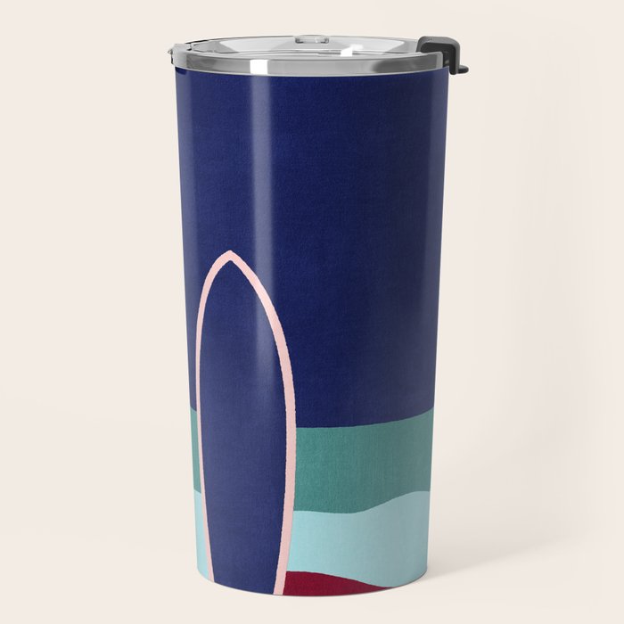 LANDSHAPES - Beach - night Travel Mug Gallery Image 2