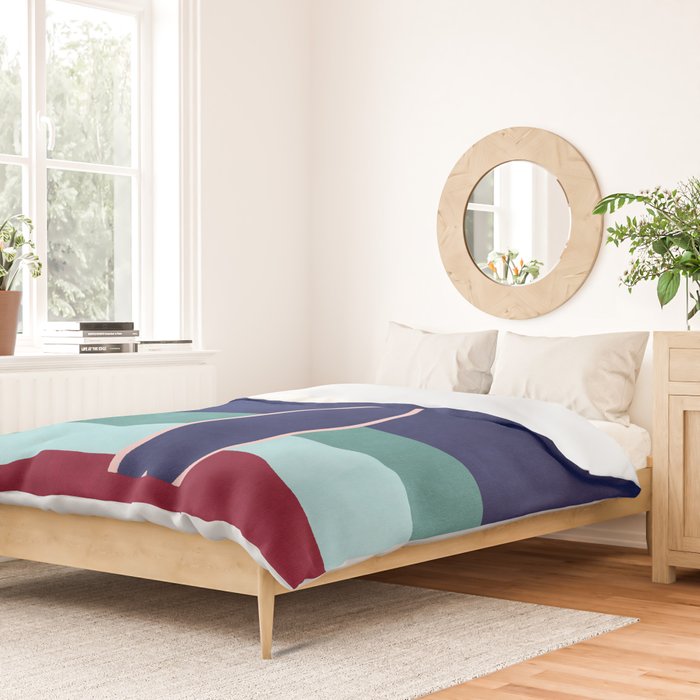 LANDSHAPES - Beach - night Duvet Cover Gallery Image 2