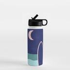 LANDSHAPES - Beach - night Water Bottle Gallery Image 1