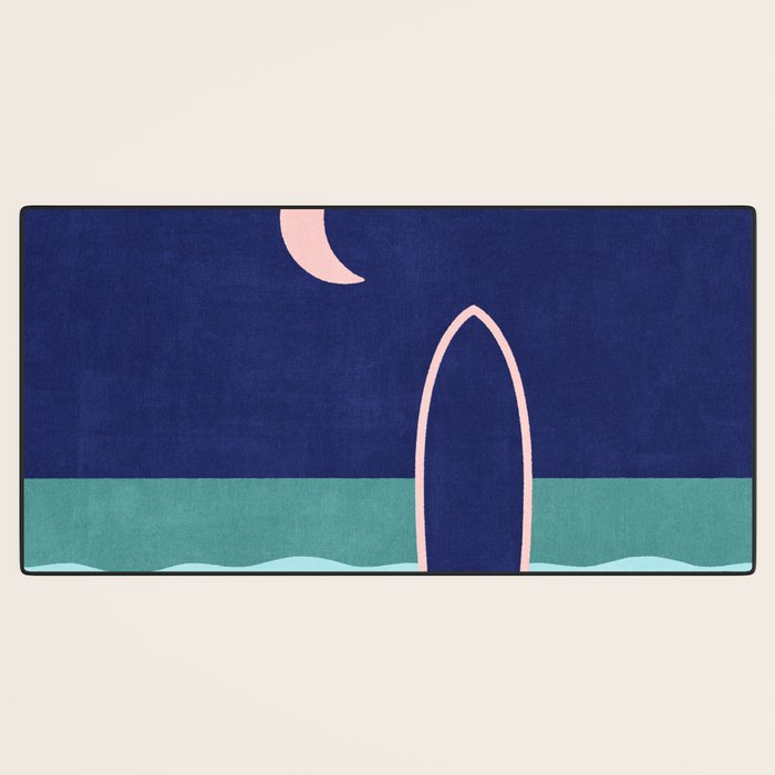 LANDSHAPES - Beach - night Desk Mat Gallery Image 3