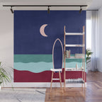 LANDSHAPES - Beach - night Wall Mural Gallery Image 1