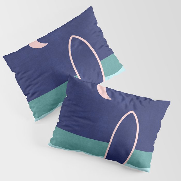 LANDSHAPES - Beach - night Pillow Sham Gallery Image 1