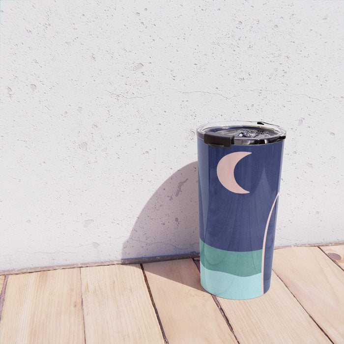 LANDSHAPES - Beach - night Travel Mug Gallery Image 4