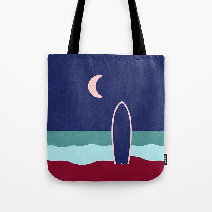 LANDSHAPES - Beach - night Tote Bag Gallery Image 1