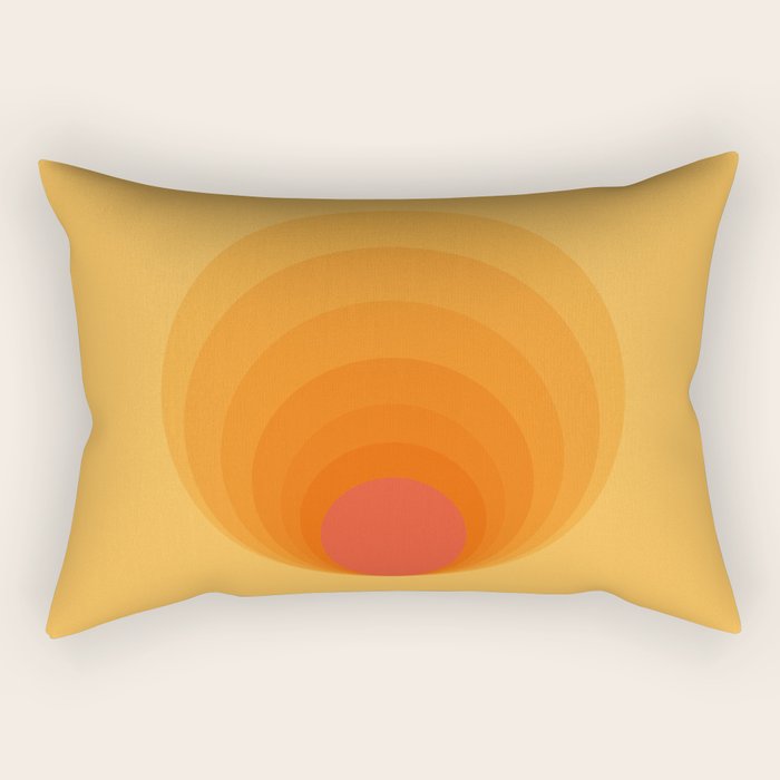 Sun Spiral | Bauhaus I Rectangular Pillow Gallery Image 1